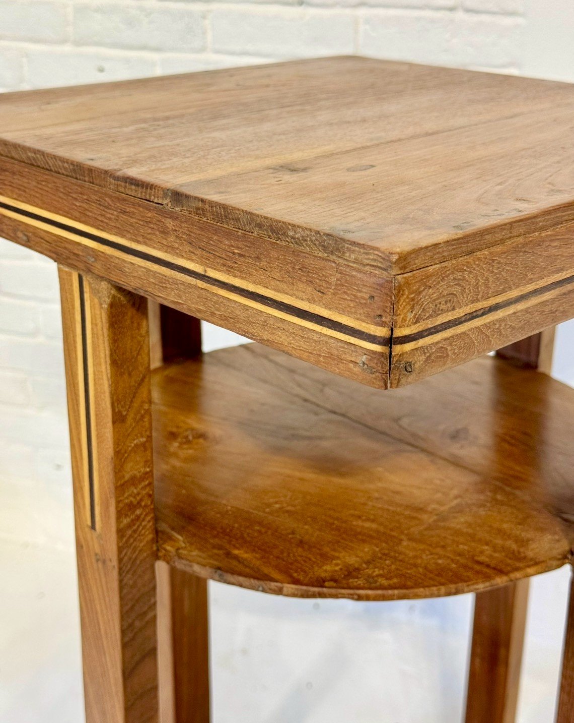 Spindle Slim Side Table – Slim Side Table with Three Open Shelves W36 x D36 x H61 cm - RIVO HOMES