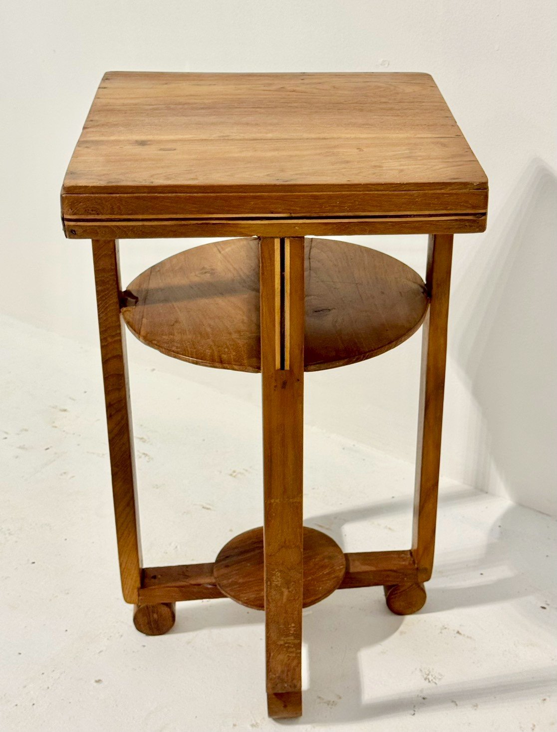Spindle Slim Side Table – Slim Side Table with Three Open Shelves W36 x D36 x H61 cm - RIVO HOMES