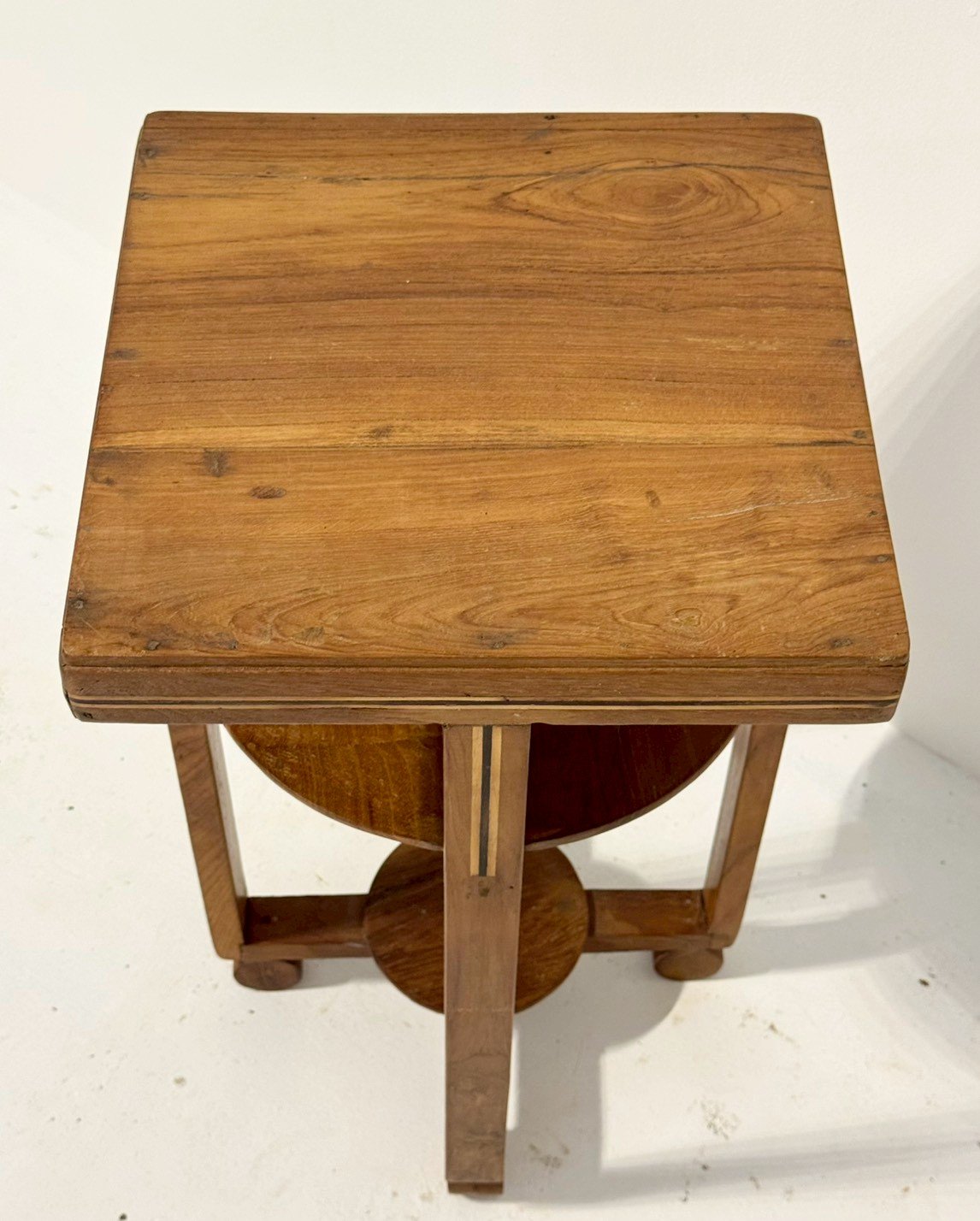 Spindle Slim Side Table – Slim Side Table with Three Open Shelves W36 x D36 x H61 cm - RIVO HOMES