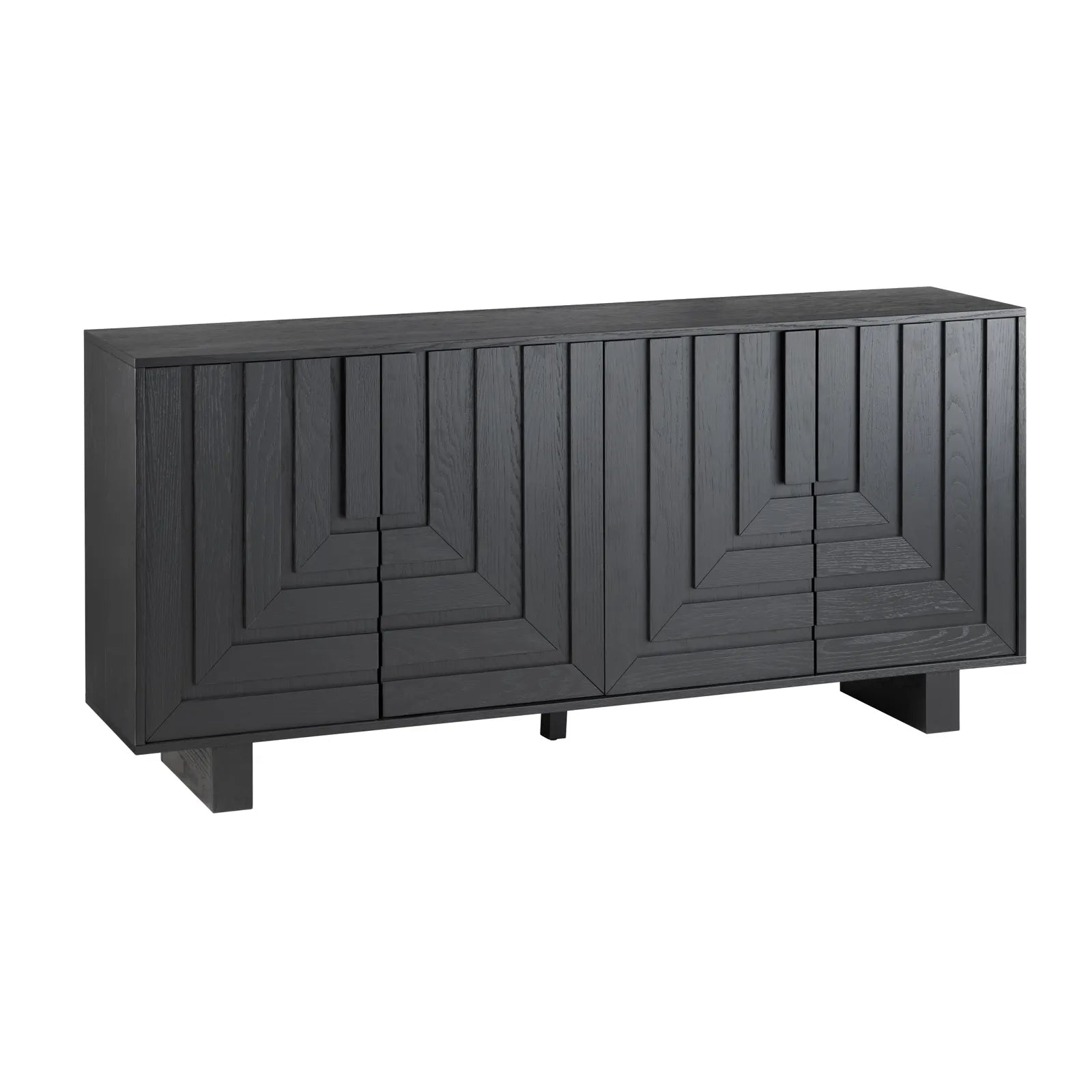 stained black sideboard