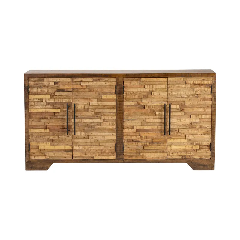 stained mango wood cabinet