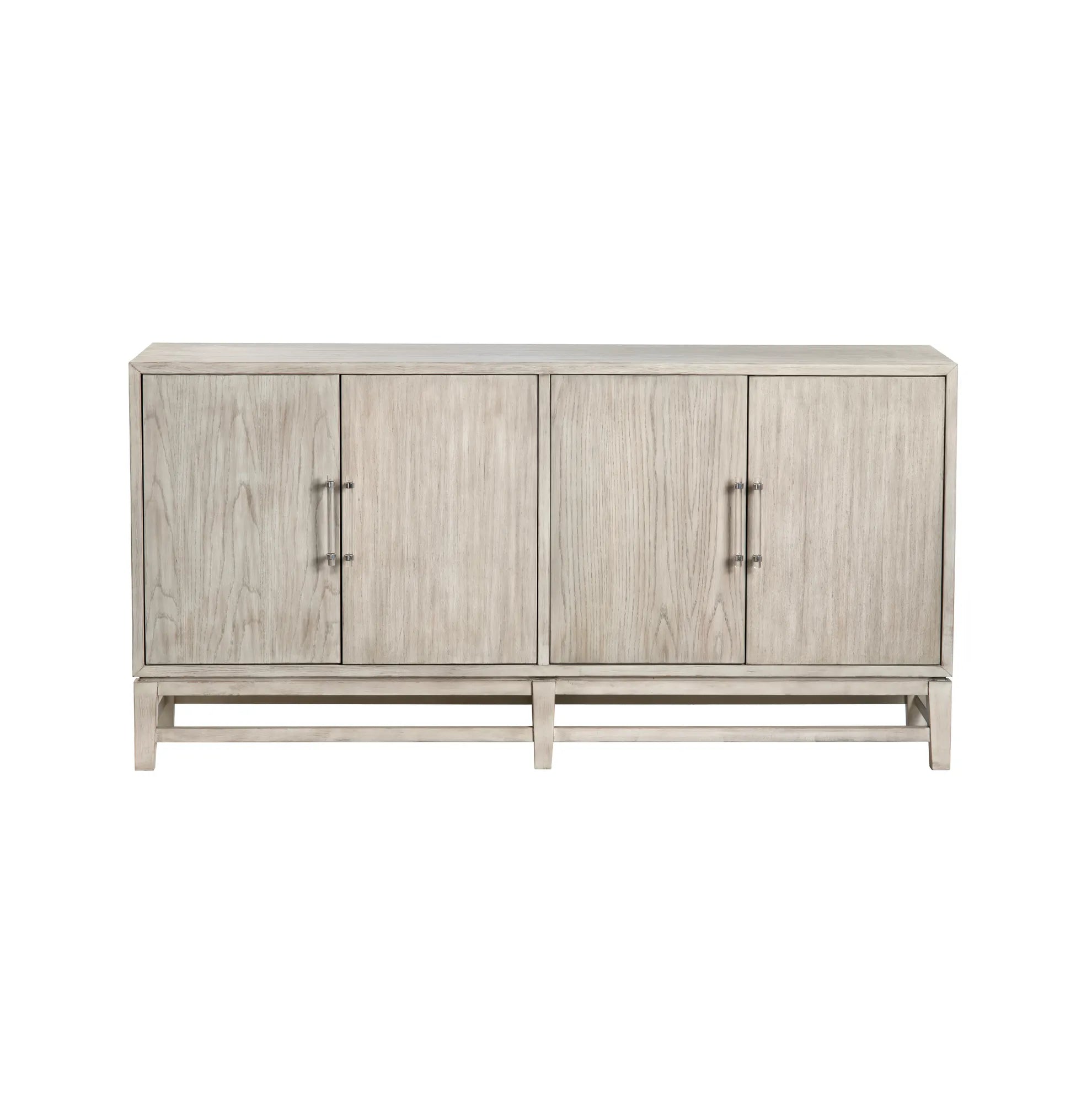 stained mango wood media console