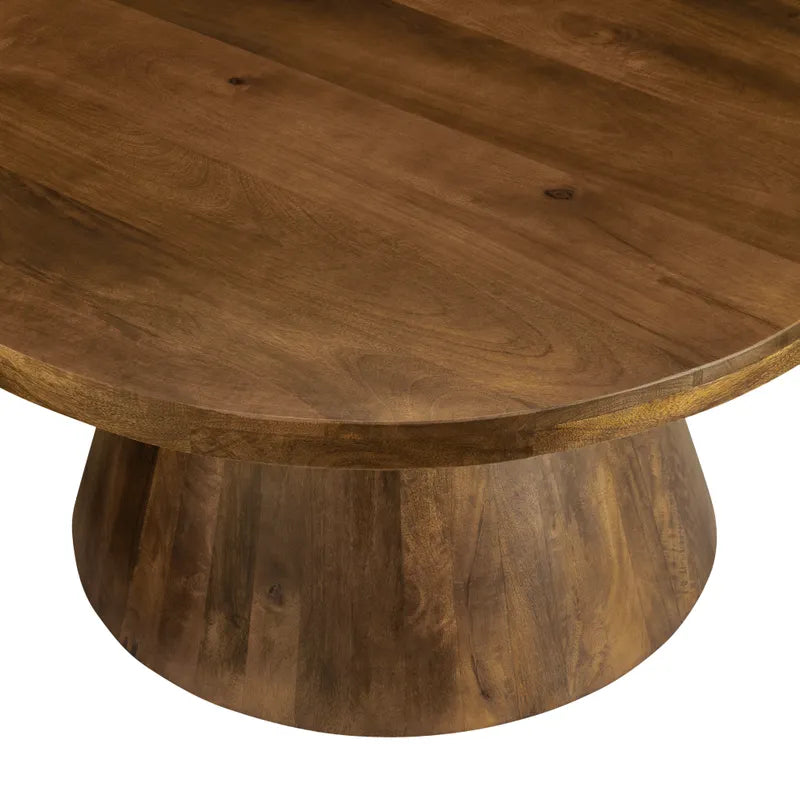 stained wood center table,