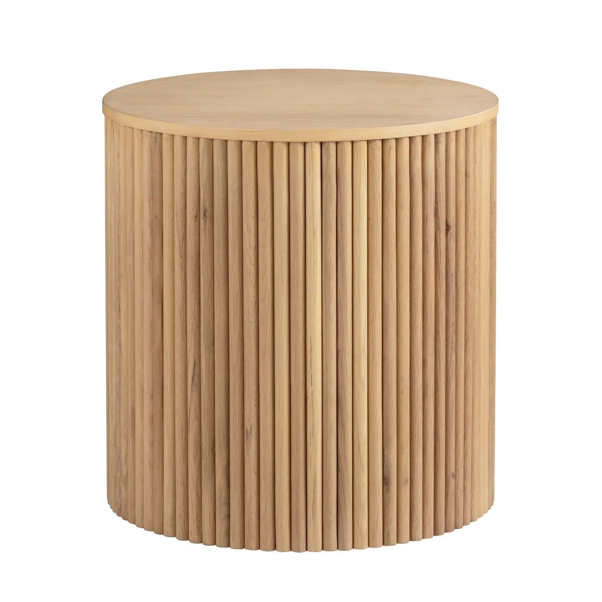 tambour fluting side table