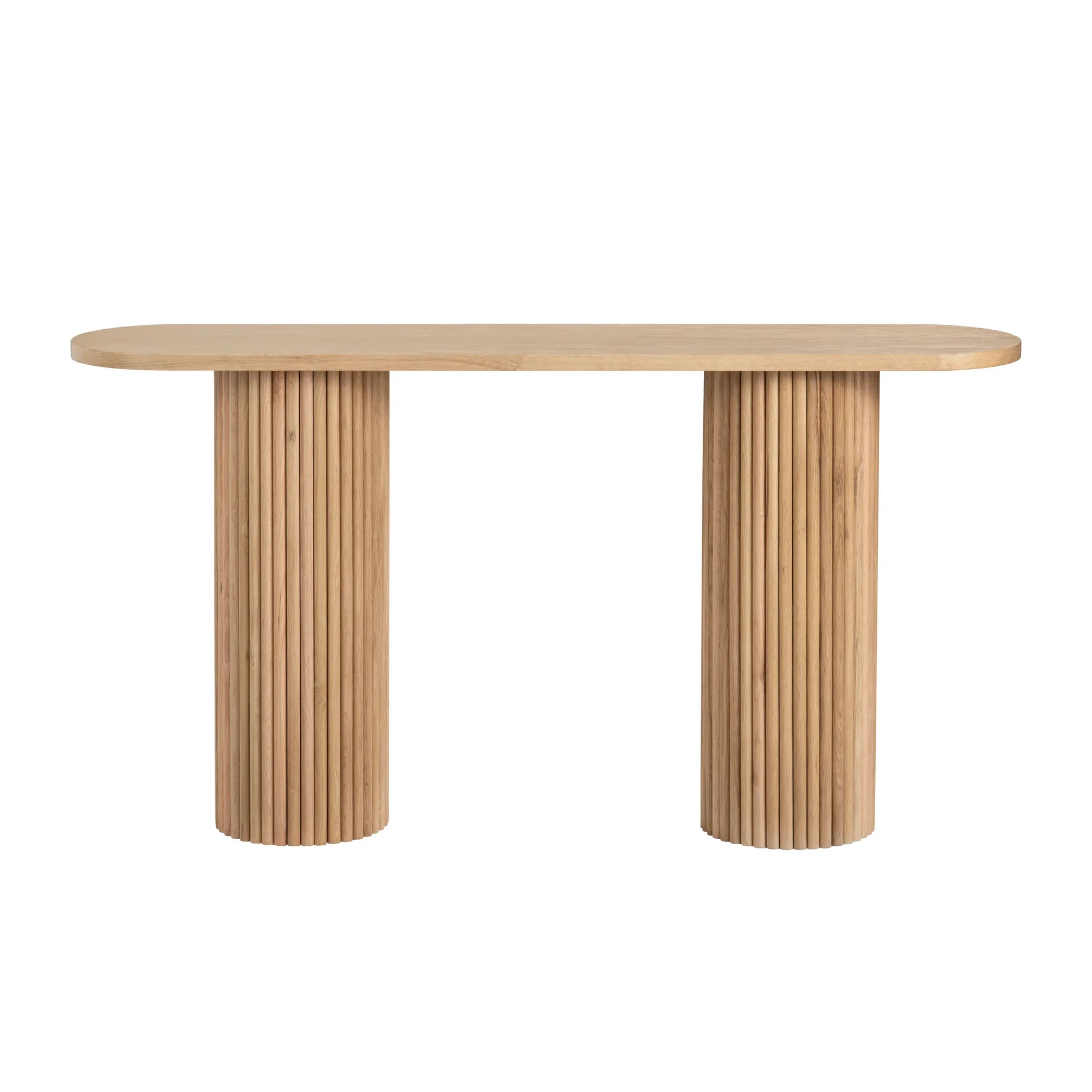 tambour pedestal console