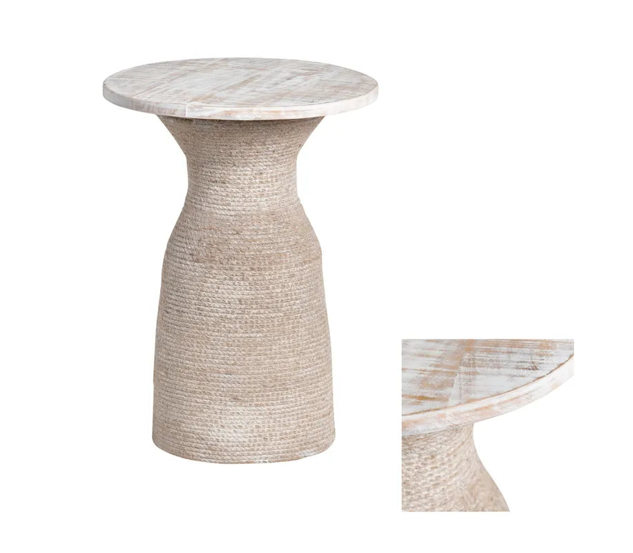  tan rope bedside accent
