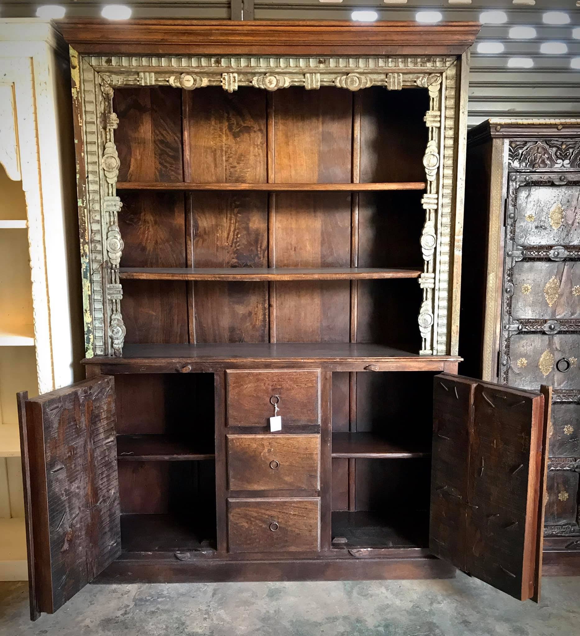 teak wood hutch