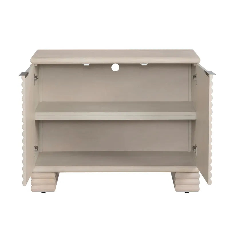 textured entryway cabinet