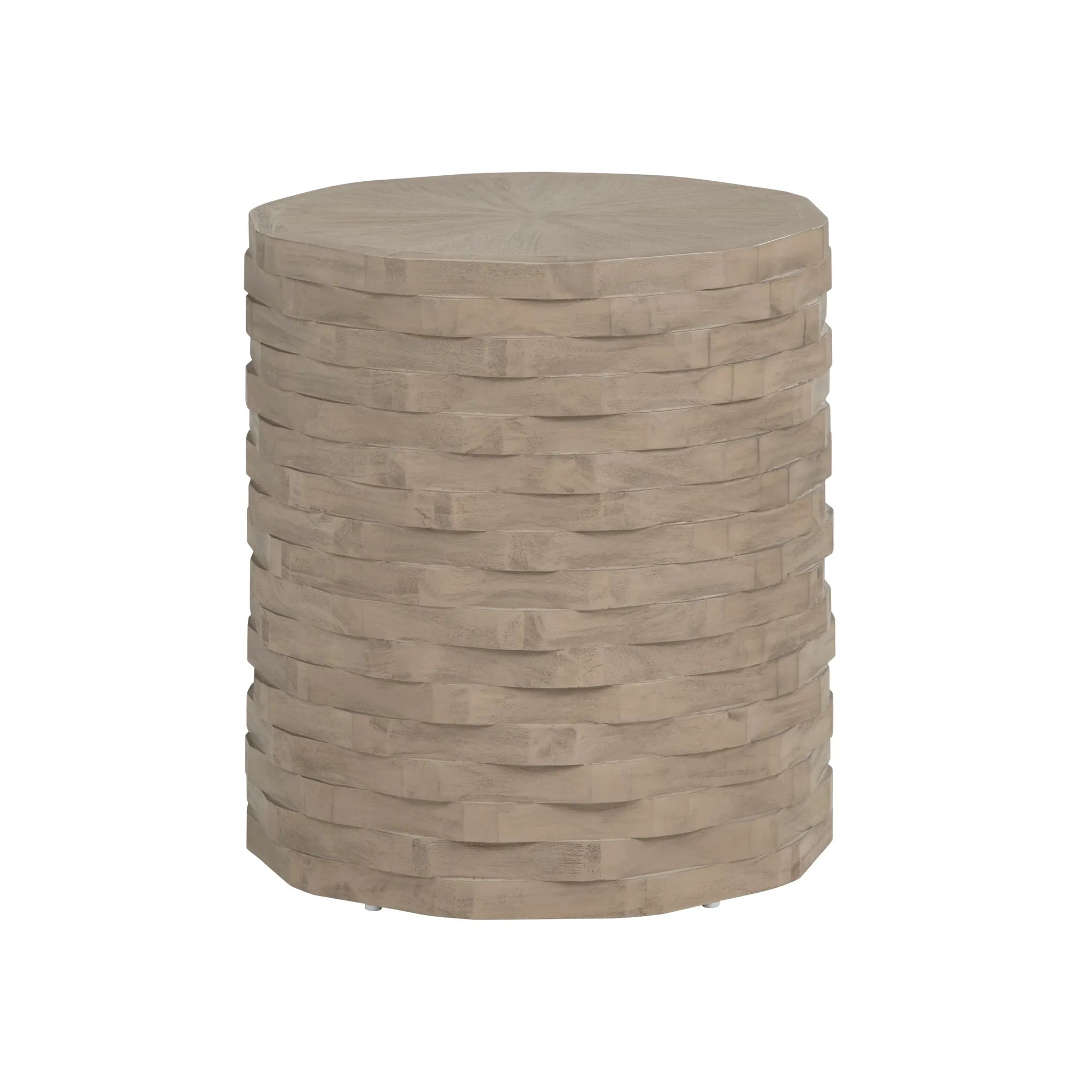  textured side table