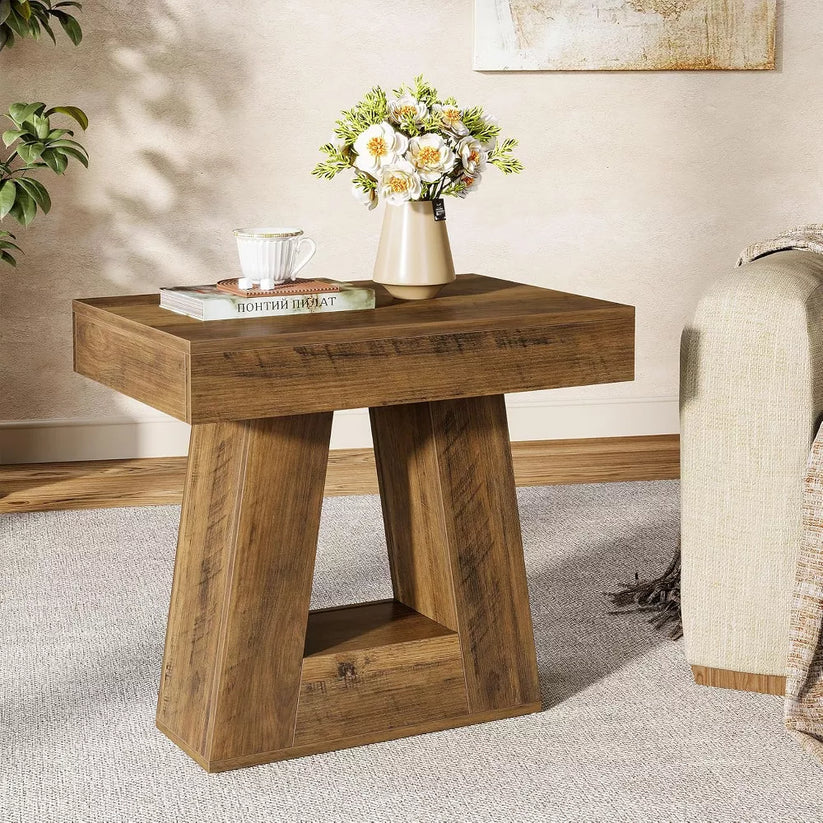trapezoidal side tables