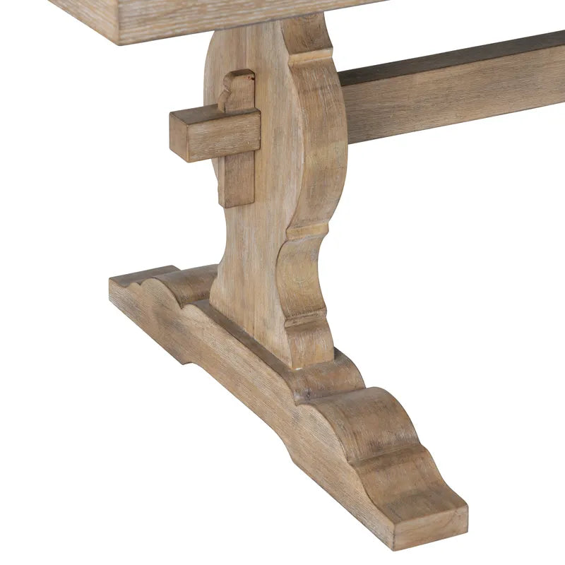 trestle base dining table