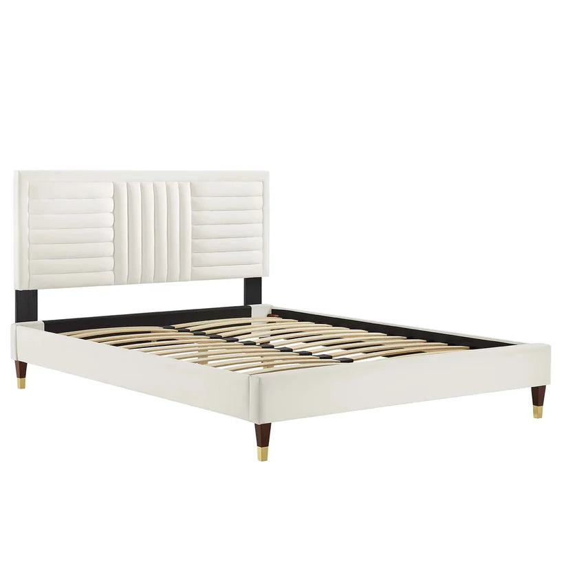 tufted headboard bed