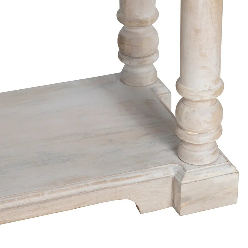 turned leg console