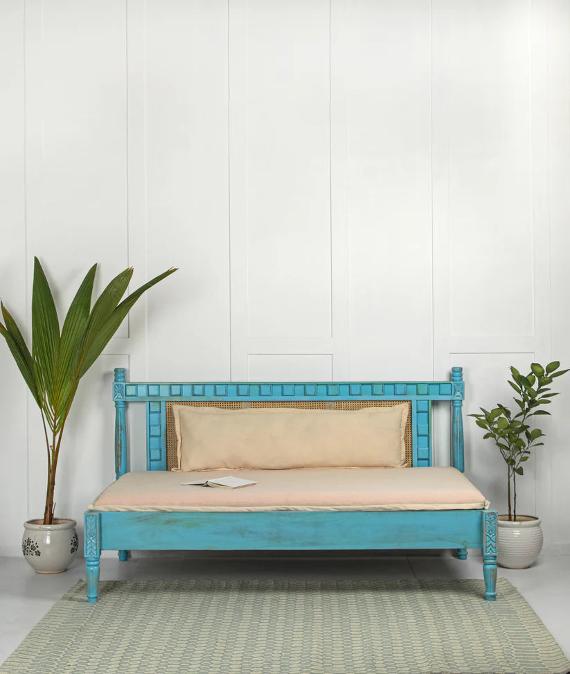 turquoise blue sofa bed