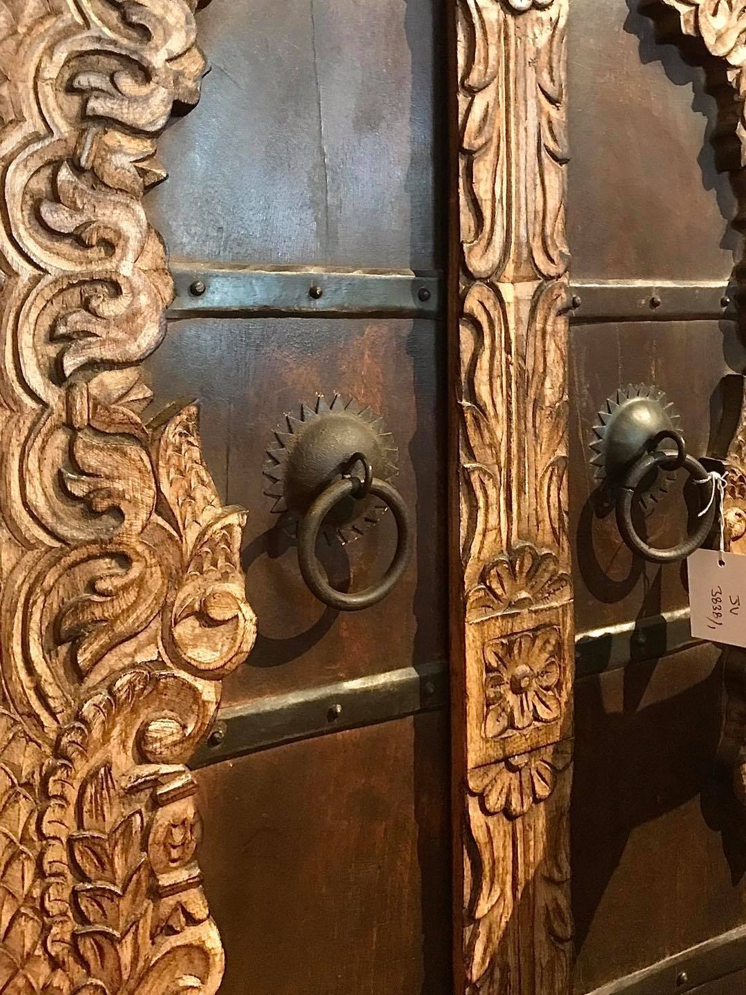 two tone wooden cabinet