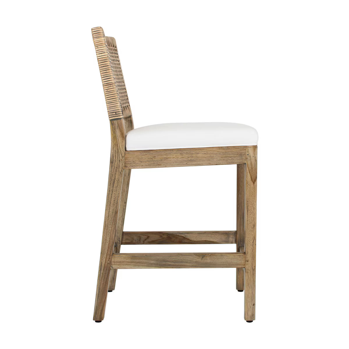 upholstered mango wood  stool