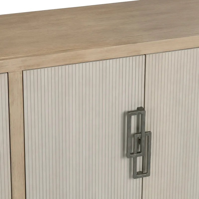  vertically ribbed mango wood