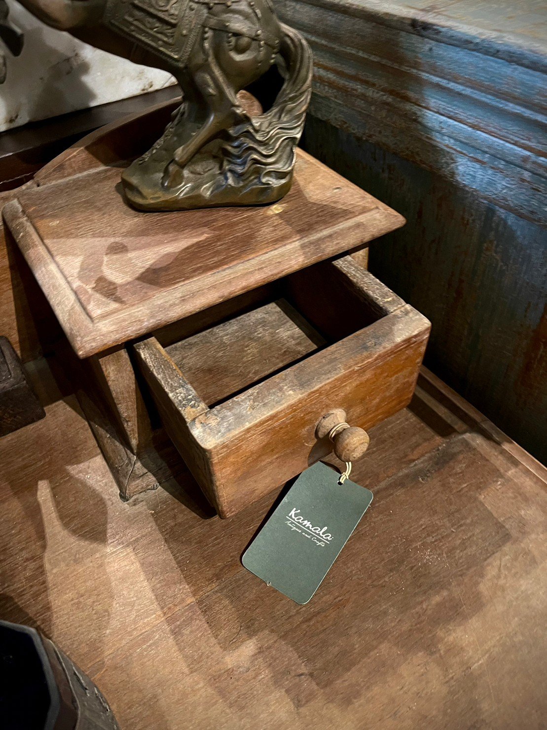 vintage teak chest