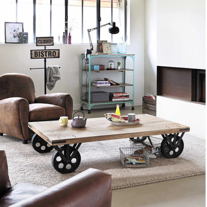 wagon coffee table wheels