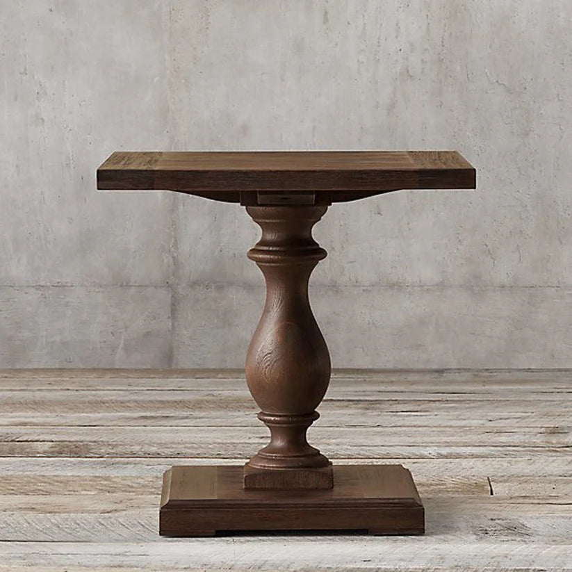 walnut sheesham end table carved