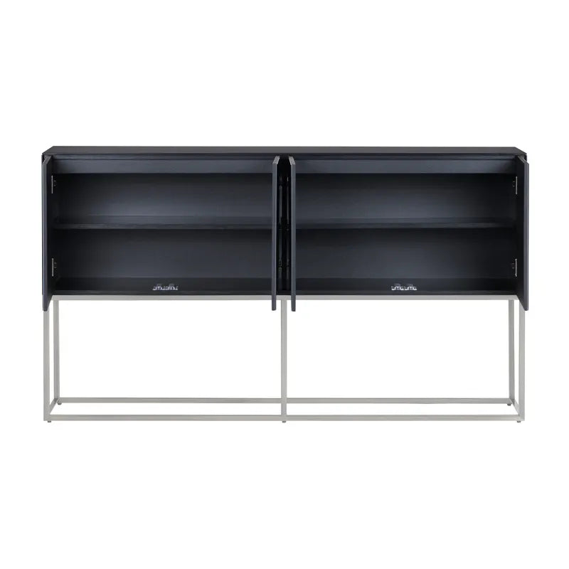 wave pattern door cabinet