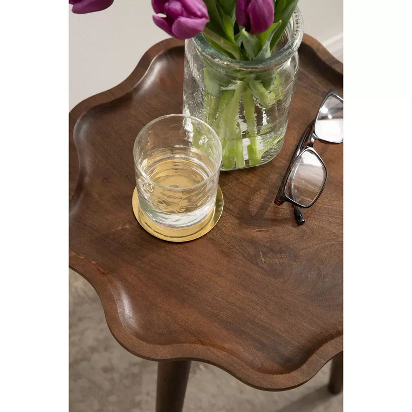 wavy edge side table