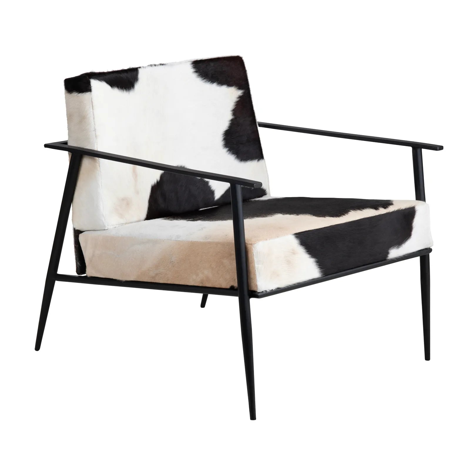 white black accent chair