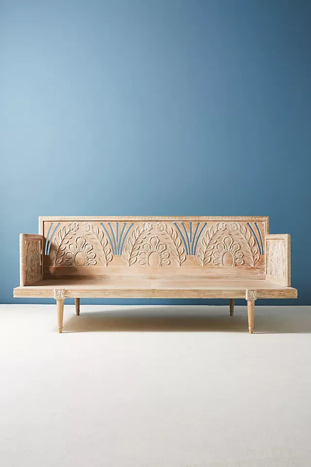 white distress daybed
