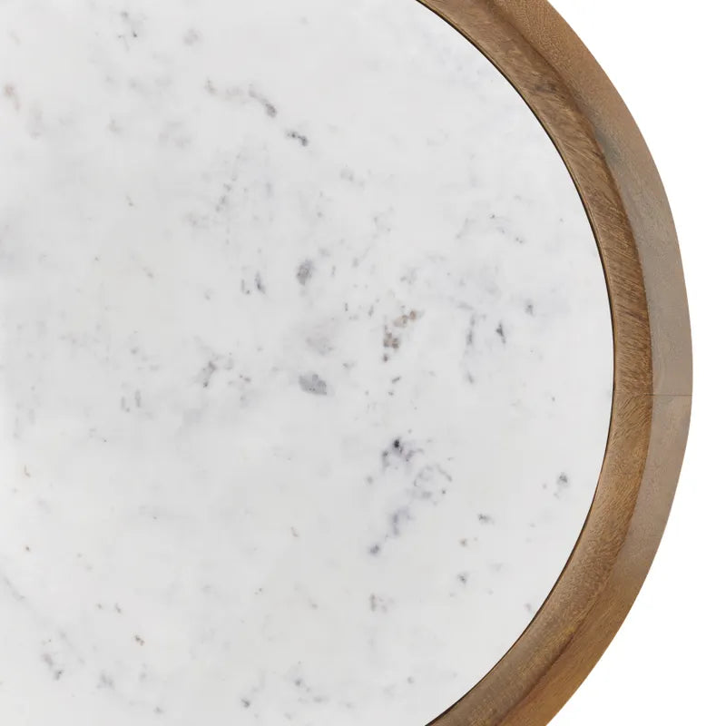 white marble top
