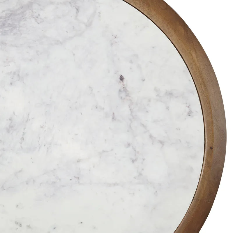 white marble top table