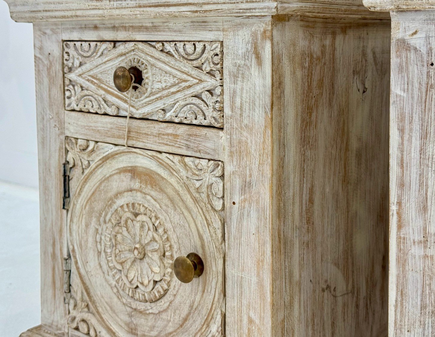  whitewashed bedside tables