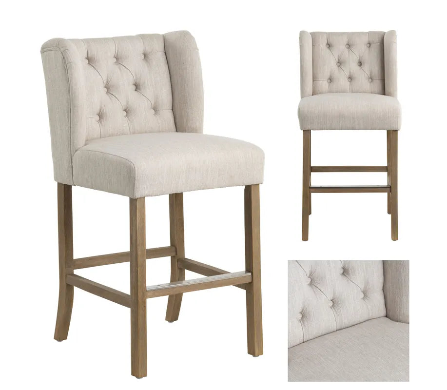 wingback counter stool