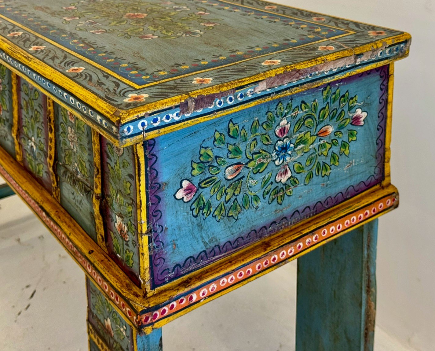 wood console table