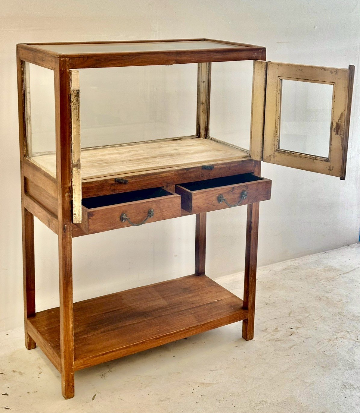 wood display cabinet