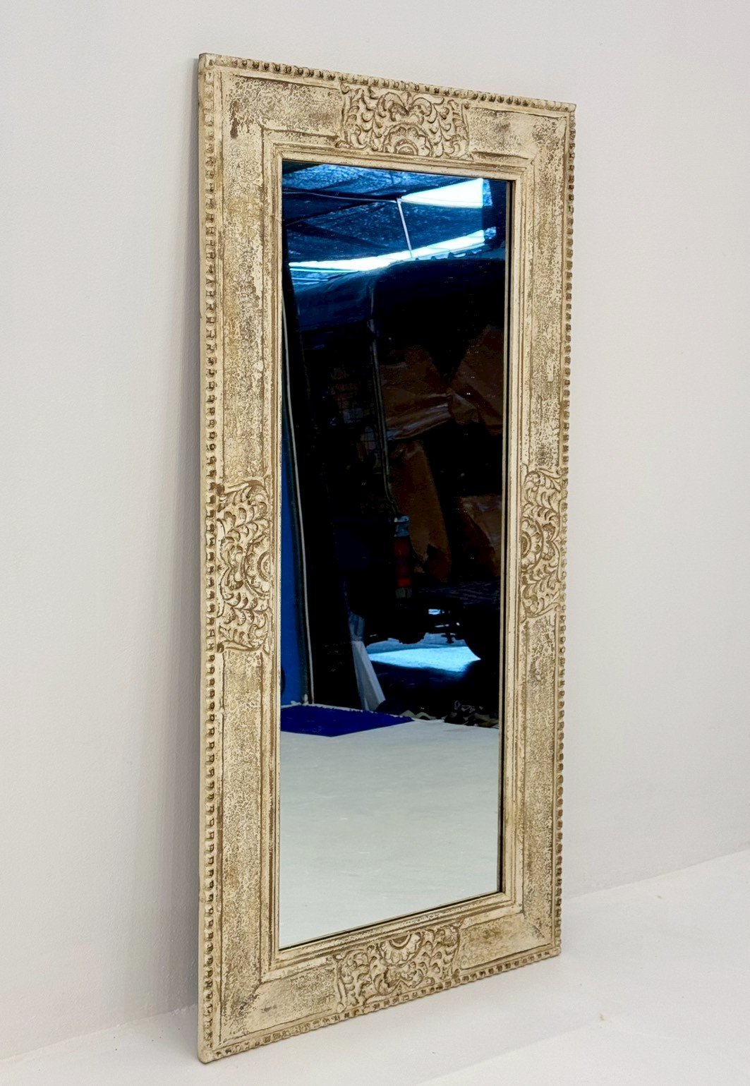 wood frame mirror