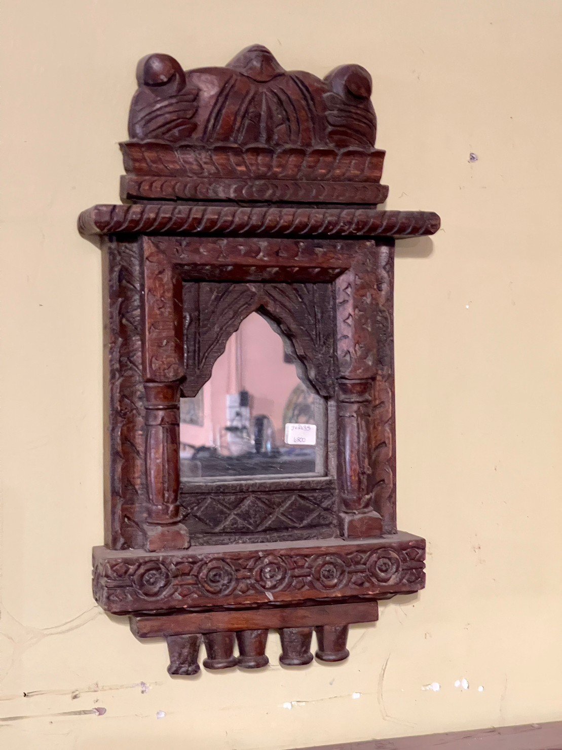 wood frame small mirrors