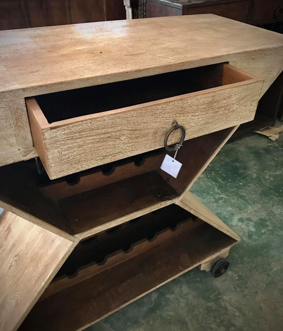 wooden bar cabinet