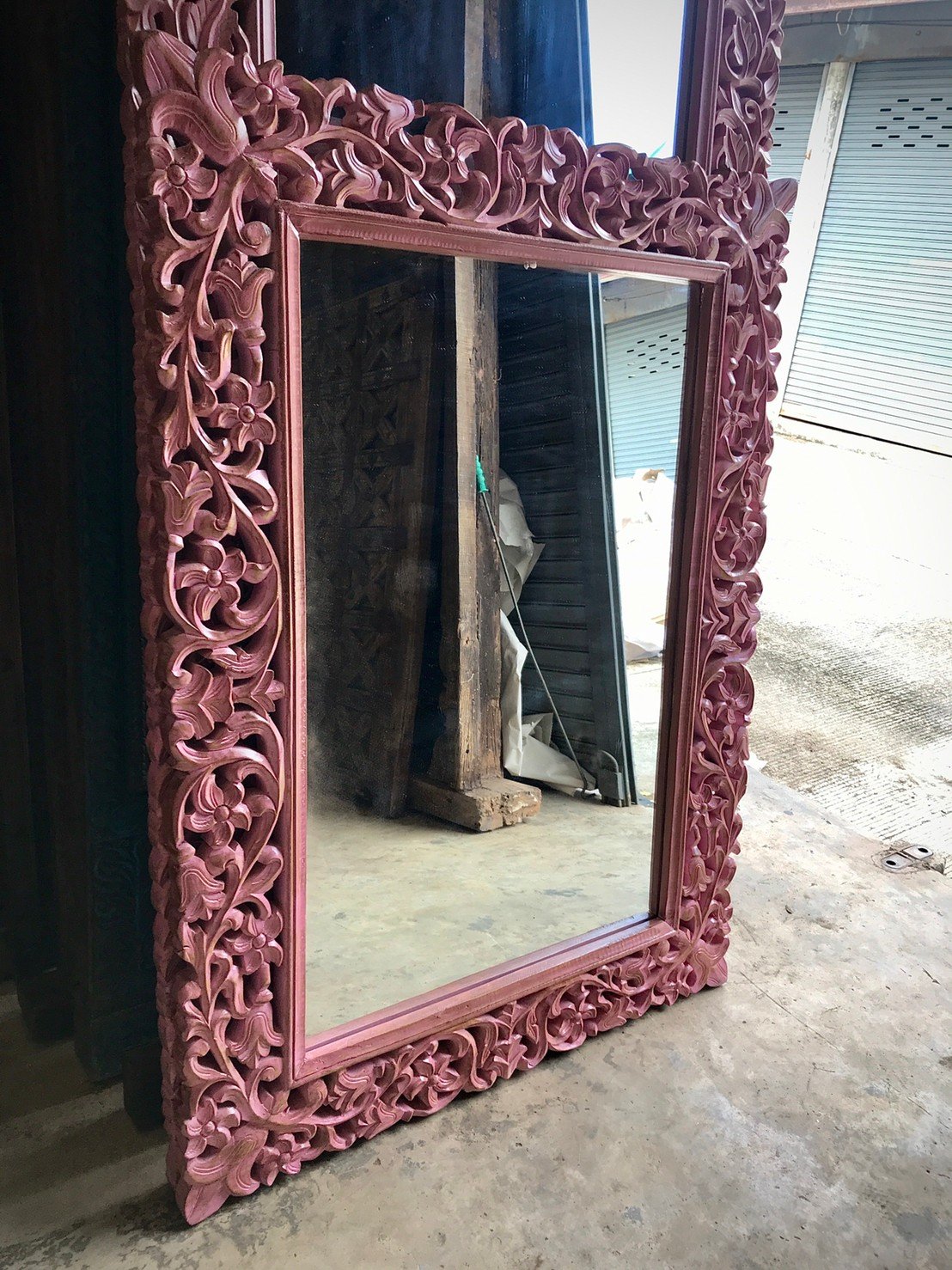 wooden carved frame
