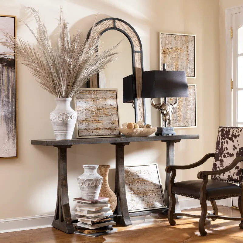 wooden console table