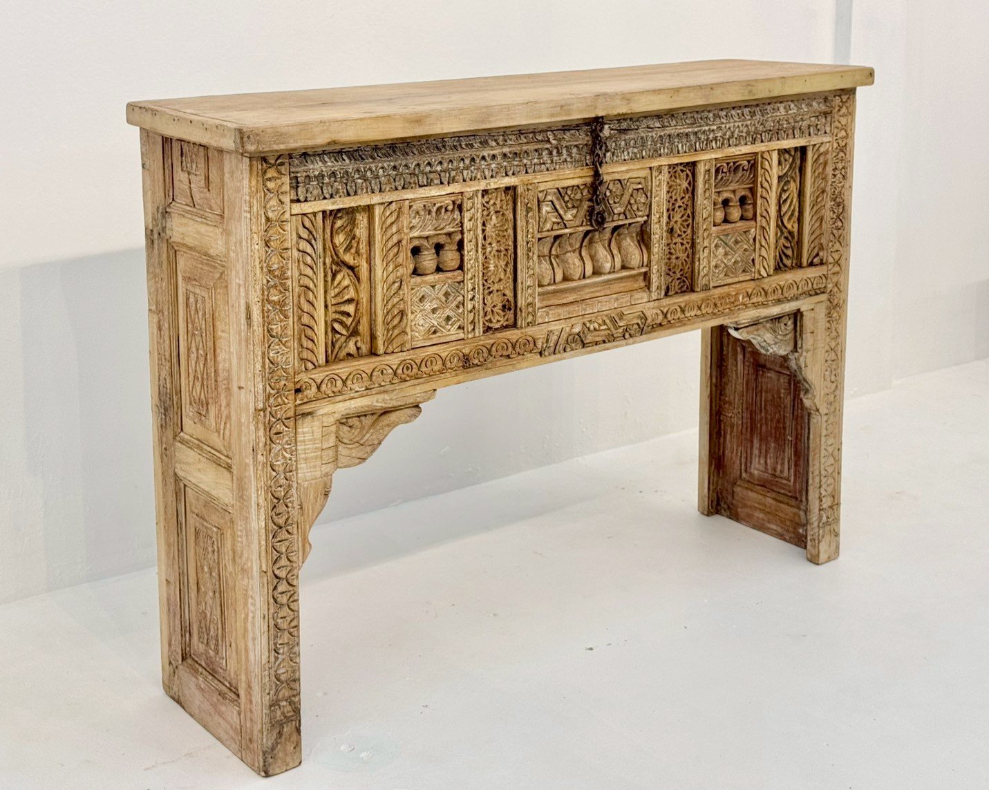 wooden console tables