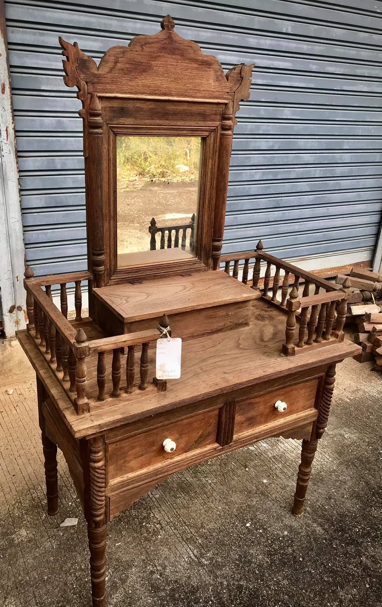 wooden dressing table