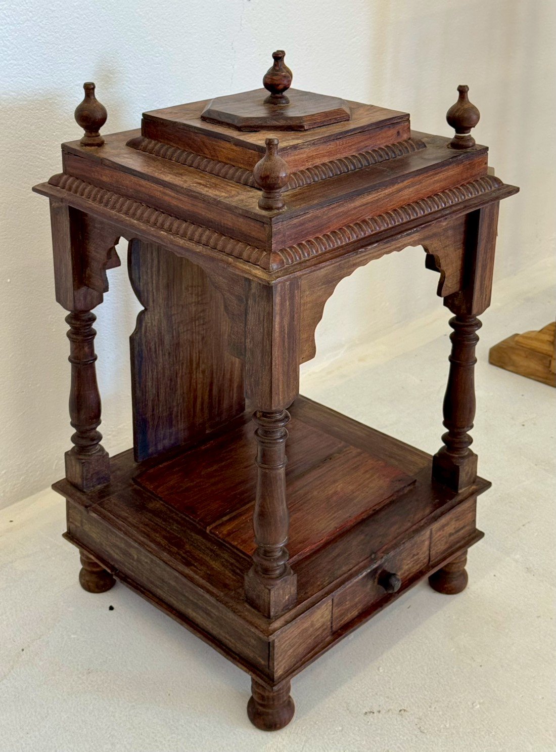 wooden hand carved temple