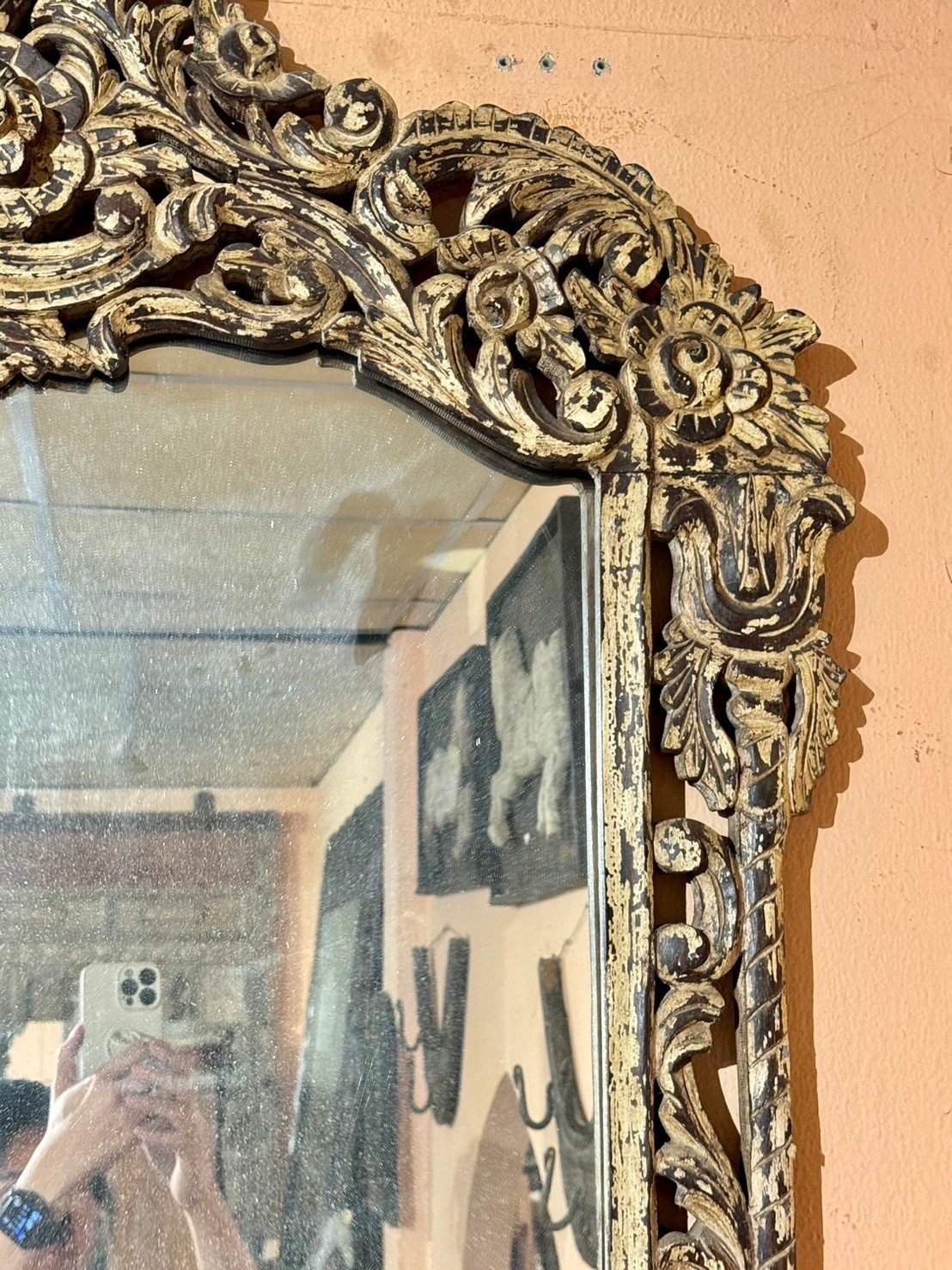 wooden hanging mirrors