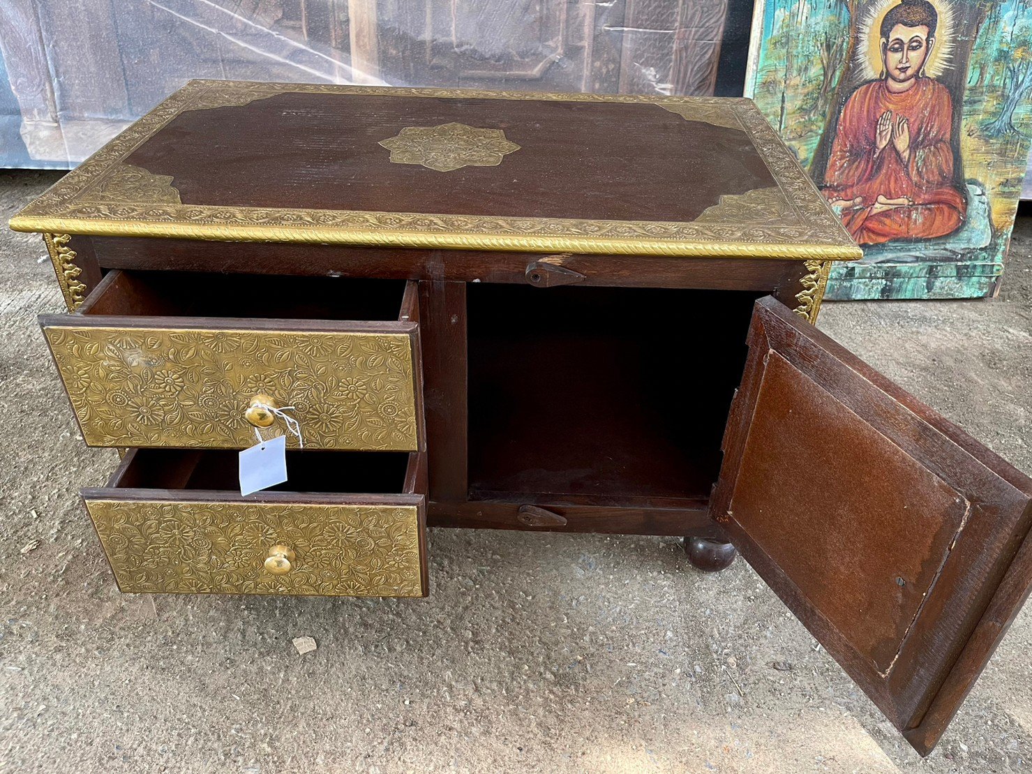 wooden storage cabinet
