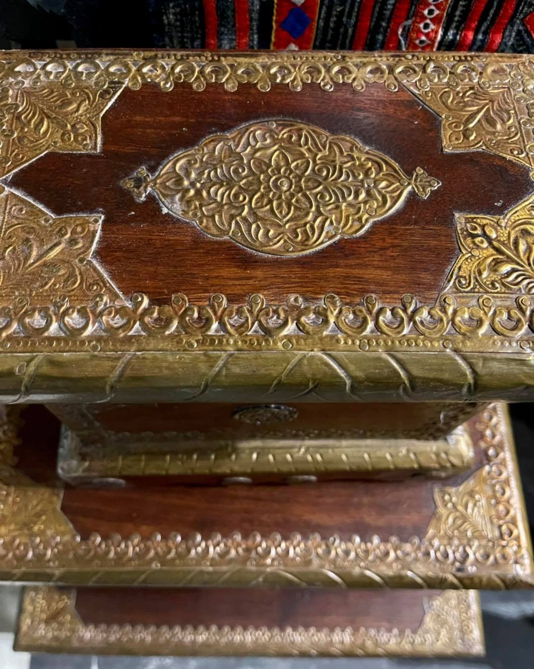 wooden storage trunk set