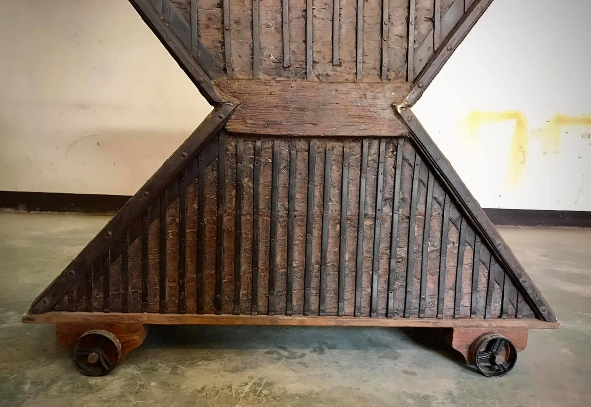 wooden wine rack