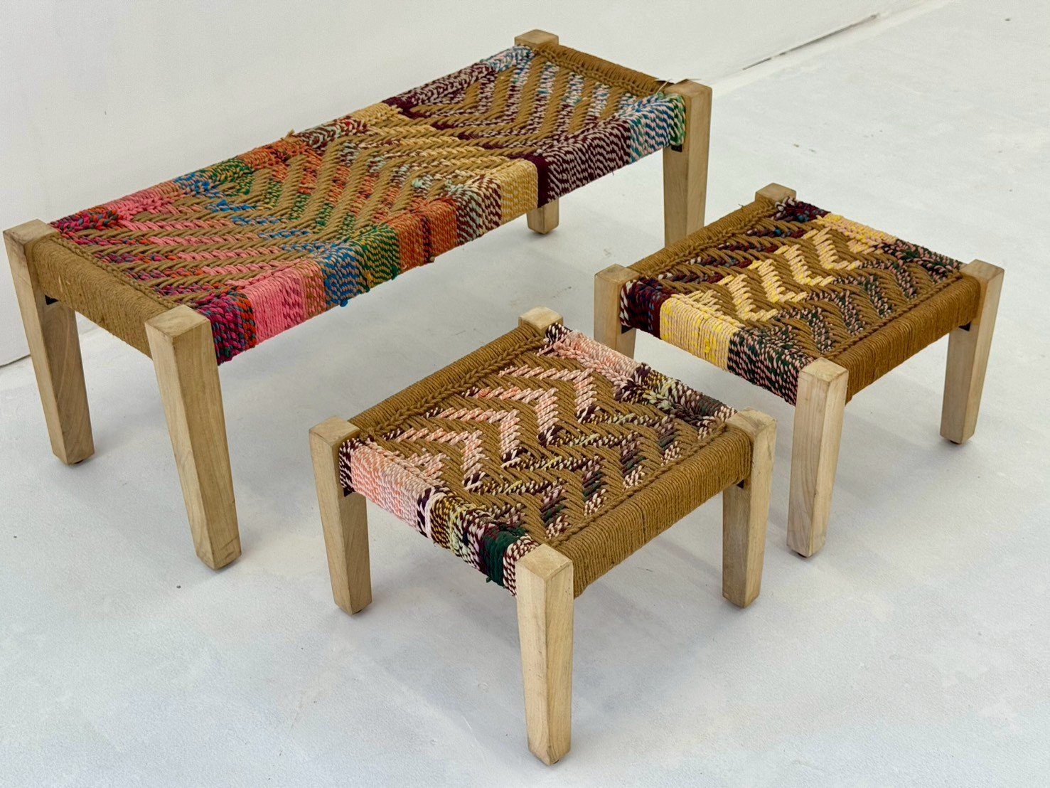woven bench