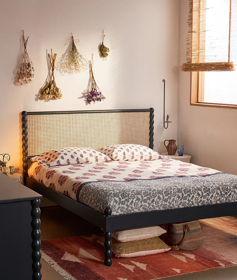  woven cane bed