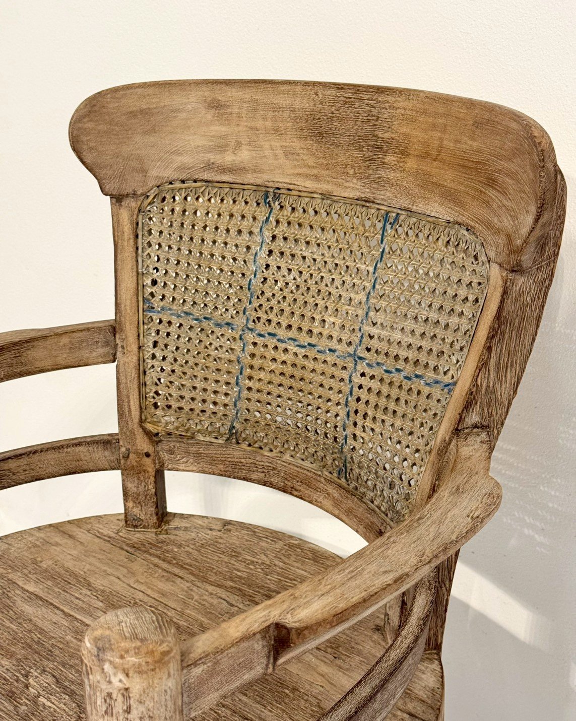 woven cane chair