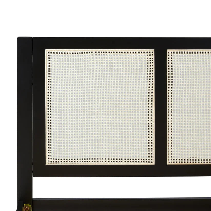 woven rattan headboard